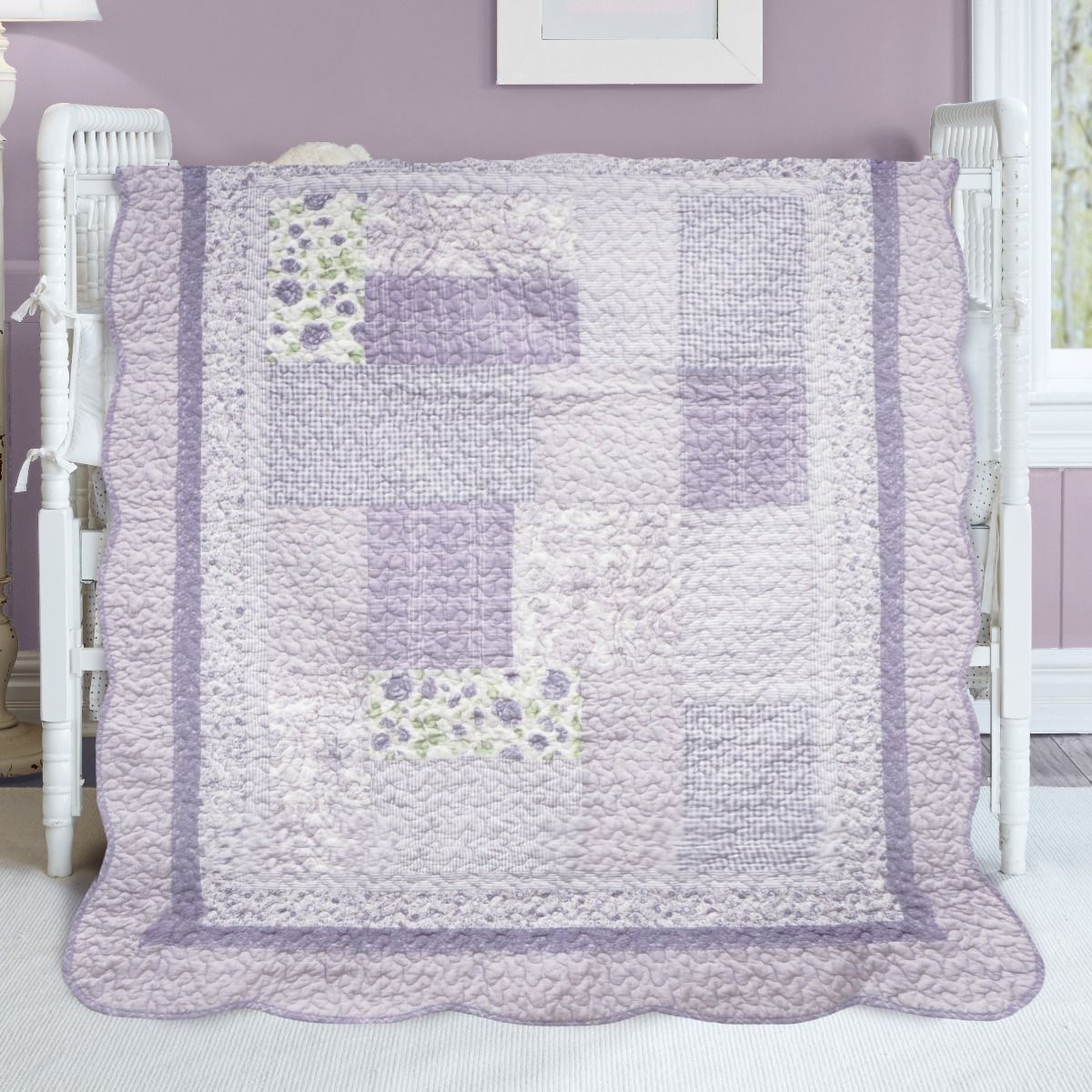 Lavender deals baby quilt